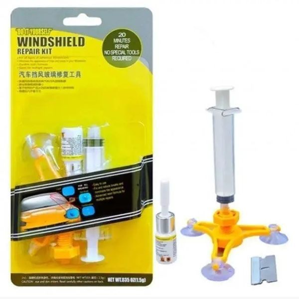 Набір для ремонту вітрового скла Versachem Windshield Repair Kit комплект для лобового скла авто 00016975 фото