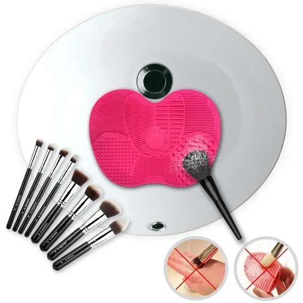 Коврик для мытья косметических кисточек Brush Spa | Силиконовый коврик для очистки кистей 00014582 фото