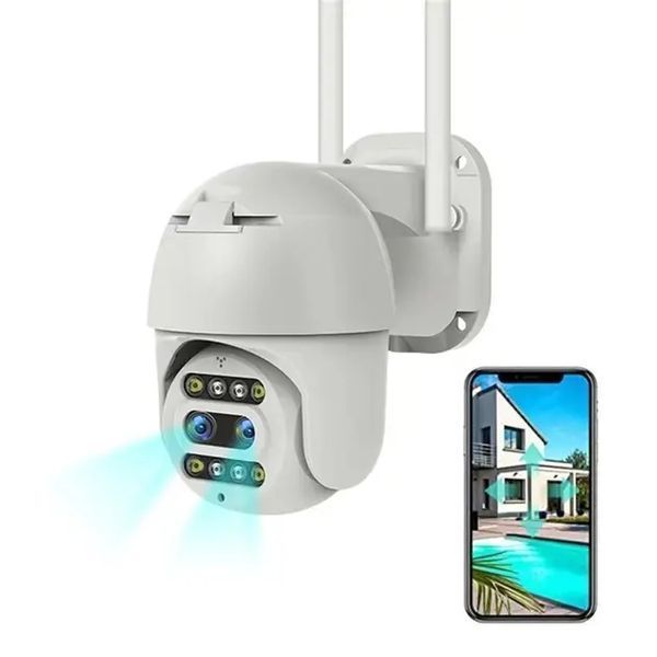 Бездротова WiFi камера відеоспостереження вулична поворотна PTZ WiFi Outdoor Camera CF26 HD1080P 2MP 4мм+12мм 00017973 фото