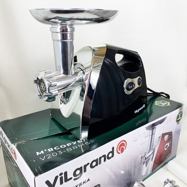 Електром'ясорубка ViLgrand V203-BRMG. Колір: чорний 00019391 фото