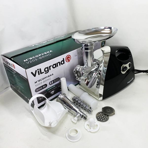 Електром'ясорубка ViLgrand V203-BRMG. Колір: чорний 00019391 фото