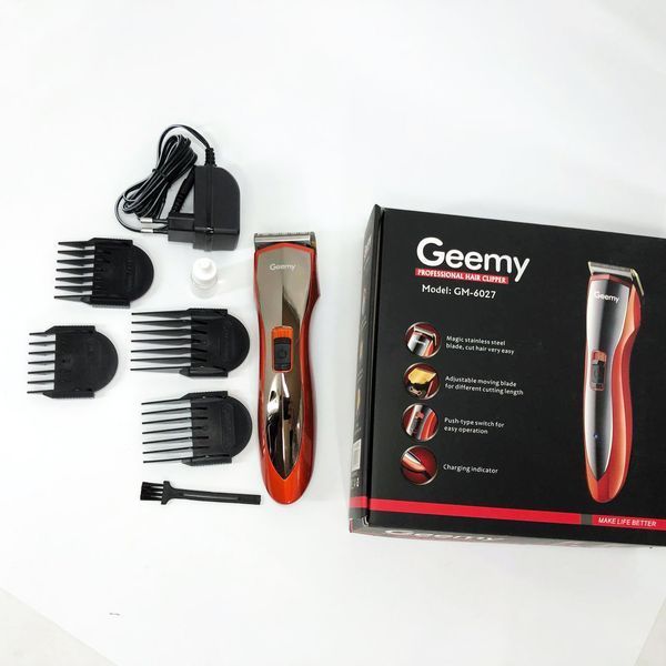 Машинка для стрижки волосся Pro Gemei GM-6027, Хороший бездротовий триммер, Практична машинка 00014517 фото