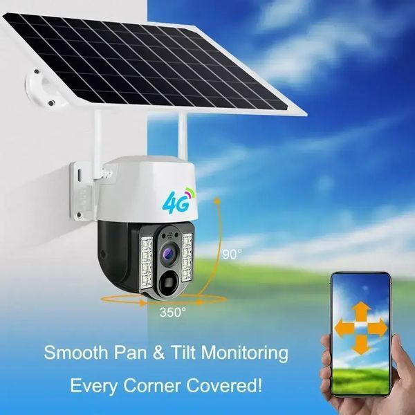360 камера v380 pro 4 mp 4 dg sim karta &ndash; sm-360, біло-чорна 00017550 фото