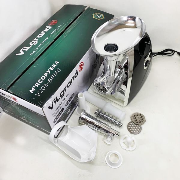 Електром'ясорубка ViLgrand V203-BRMG. Колір: чорний 00019391 фото