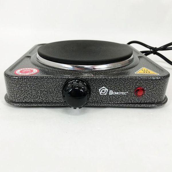 Электроплита настольная DOMOTEC MS-5821 дисковая на 1 конфорку, маленькая электроплита переносная 00018861 фото