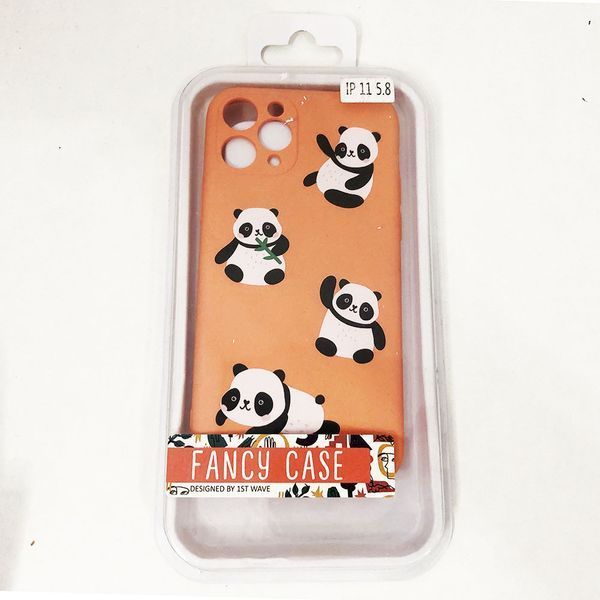 Чехол для Apple Iphone 11 Pro панда .Цвет: персиковый 00023784 фото