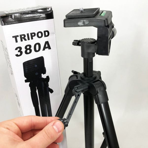 Штатив для камеры, телефона, трипод, тринога TriPod 380A 0.50-1.35м, Штатив раскладной для фото 00012525 фото