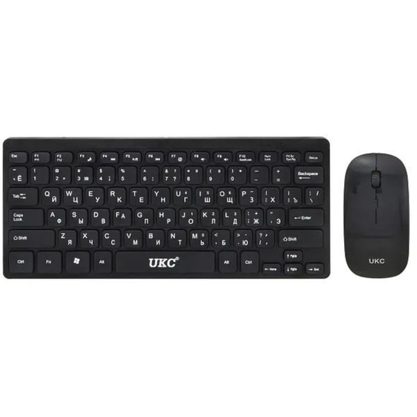 Бездротова клавіатура IOS з мишкою Keyboard Wireless 901. Колір: чорний 00017760 фото