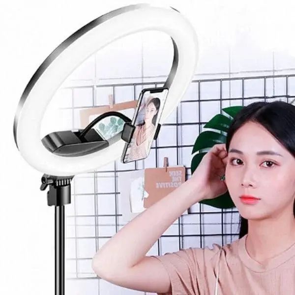 Кольцевая LED лампа 30 см с держателем для телефона /Студийный свет 00023736 фото