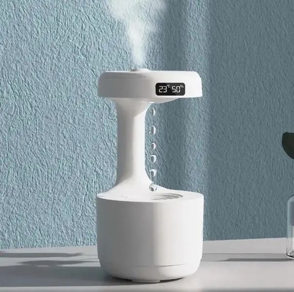 Зволожувач повітря портативний Kinscoter DQ-011 Anti Gravity Humidifier електричний 800 мл White iC227 00018552 фото