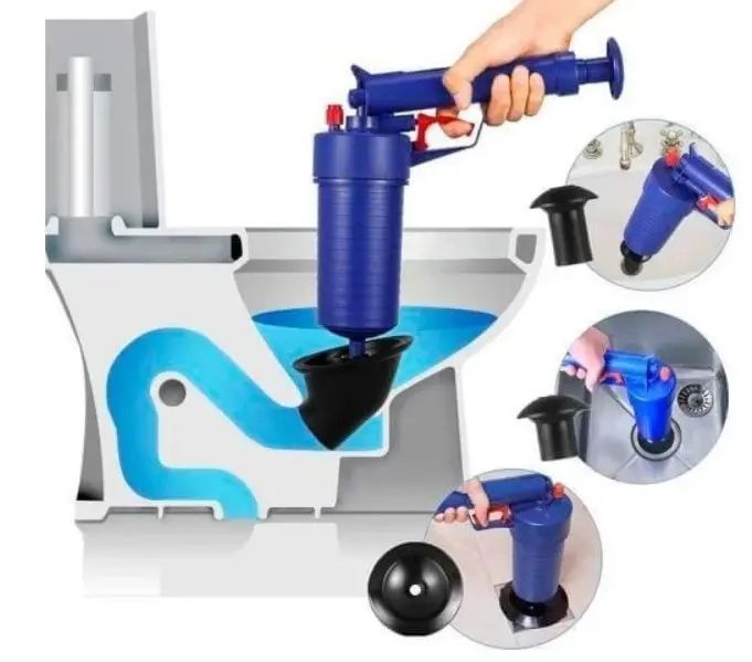 Toilet dredge GUN BLUE очиститель канализации высокого давления Плунжер для раковины высокого давления 00013777 фото
