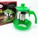 Чайник заварювальний Con Brio Green CB-6215 1,5 л, Чайник самовар скляний. Колір: зелений 00019113 фото 6