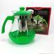 Чайник заварювальний Con Brio Green CB-6215 1,5 л, Чайник самовар скляний. Колір: зелений 00019113 фото 14