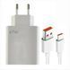 Адаптер USB с кабелем USB-TYPE C 67W / Комплект зарядки для телефона USB + Type-C sp9170 фото 3