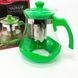 Чайник заварювальний Con Brio Green CB-6215 1,5 л, Чайник самовар скляний. Колір: зелений 00019113 фото 2