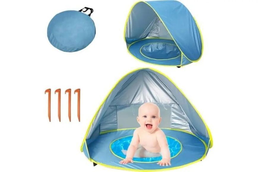 Палатка детская с бассейном автоматическая WM-BABY POOL 00014153 фото