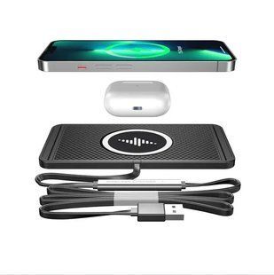 Силиконовый коврик в авто с быстрой беспроводной зарядкой Car Wireless Pad C1 15W 00016926 фото
