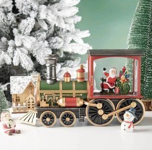 Новогодний ночник с музыкой и блестками XMAS 2110 17 х 32 х 9.5 см USB-кабель или 3 батарейки AA 00024794 фото