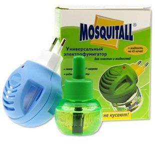 Комплект від комарів, прилад + рідина 45 ночей Mosquitall універсальний захист 00013240 фото