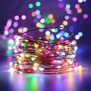 Гирлянда нить Роса от USB, 50м, 500LED МУЛЬТИК / Светодиодная новогодняя гирлянда 00024888 фото