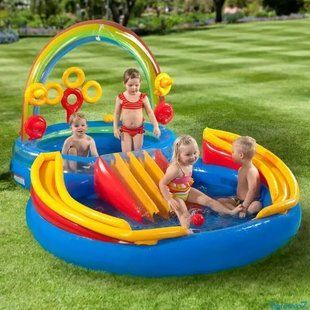 Надувной Игровой центр бассейн Intex 57453 Радуга 297 х 193 х 135см, 428л 00013965 фото