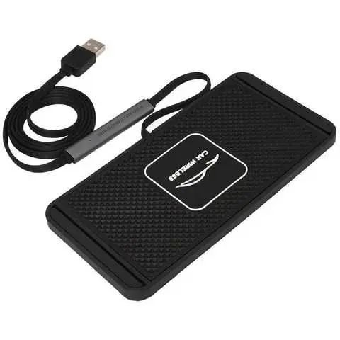 Силиконовый коврик в авто с быстрой беспроводной зарядкой Car Wireless Pad C1 15W 00016926 фото