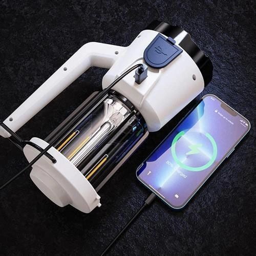 Кемпинговый ручной фонарь CH-22020 (LM + COB) + Power bank + Type-C + 2 режима (плавное регулирование) 00023565 фото