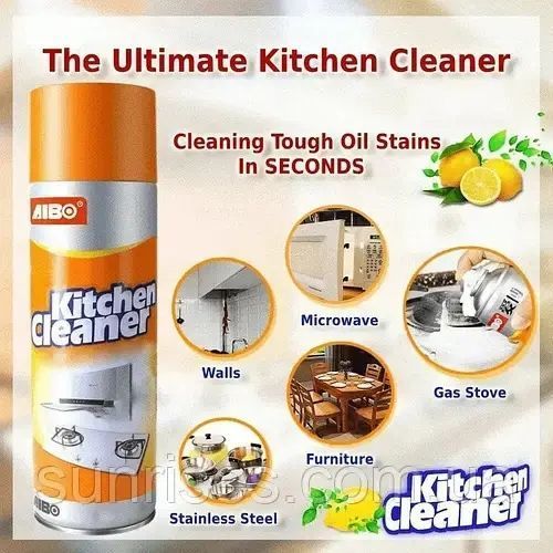 Kitchen Cleaner пінний очисник від жиру бруду давніх нашарувань для кухні ванни витяжки Кітчен клінер 00020657 фото