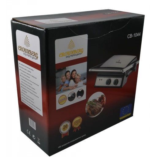 Контактний притискний електричний гриль Crownberg CB-1044 2000W 00019804 фото