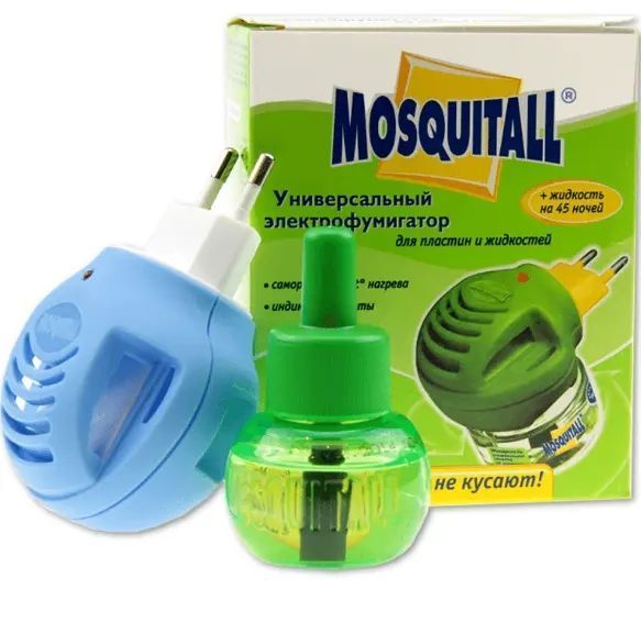 Комплект от комаров, прибор + жидкость 45 ночей Mosquitall универсальная защита 00013240 фото