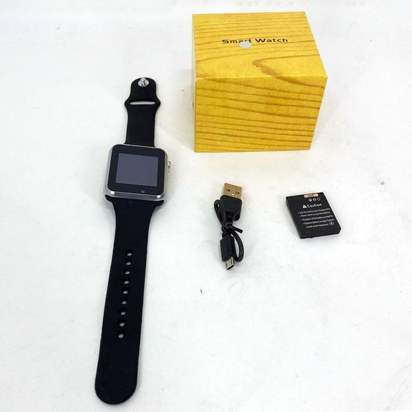 Смарт-часы Smart Watch A1 умные электронные со слотом под sim-карту + карту памяти micro-sd. Цвет: серебряный 00022419 фото