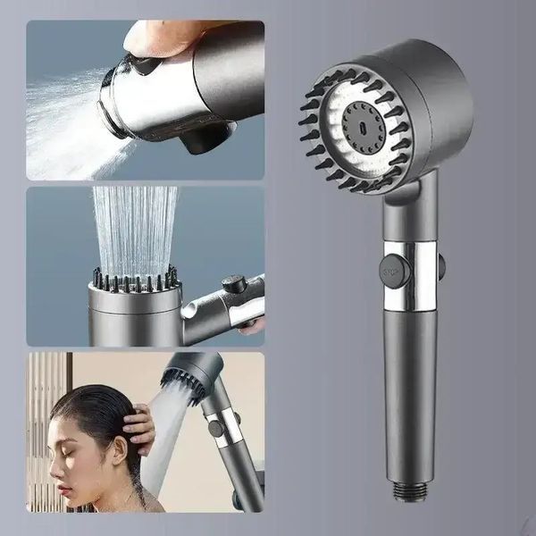Масажна лійка з обертанням 360&deg; Turbocharged shower head 00014201 фото