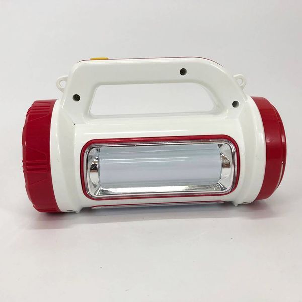 Ліхтар кемпінговий з сонячною панеллю 5158-LED-COB power bank, кемпінговий ліхтар-лампа. Колір: червоний 00022919 фото