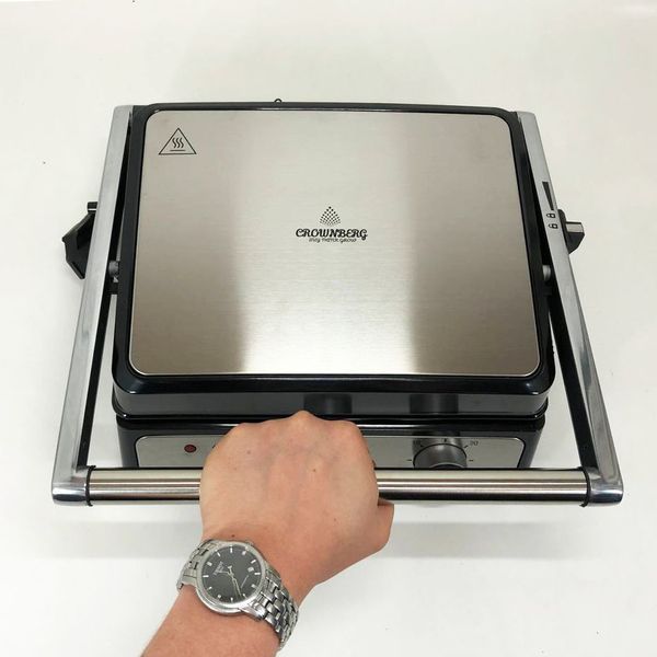 Контактний притискний електричний гриль Crownberg CB-1044 2000W 00019804 фото