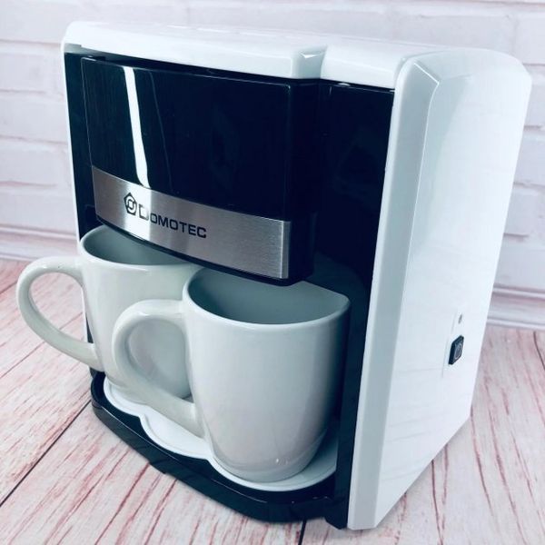Кавоварка Domotec MS-0706 з двома чашками в наборі біла, Кавоварки для домашнього користування 00019768 фото