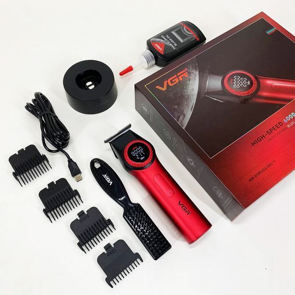 Триммер VGR V-977 RED, регулировка мощности 6000 - 8000 RPM 00015237 фото
