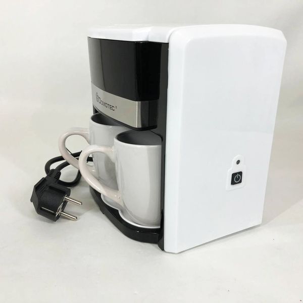 Кавоварка Domotec MS-0706 з двома чашками в наборі біла, Кавоварки для домашнього користування 00019768 фото
