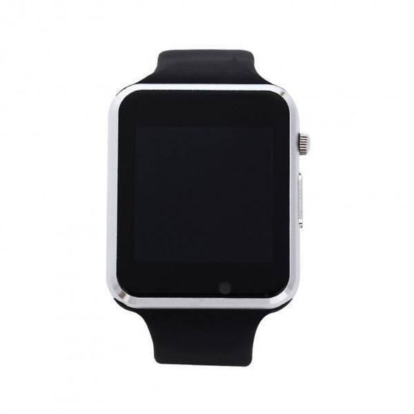 Смарт-часы Smart Watch A1 умные электронные со слотом под sim-карту + карту памяти micro-sd. Цвет: серебряный 00022419 фото