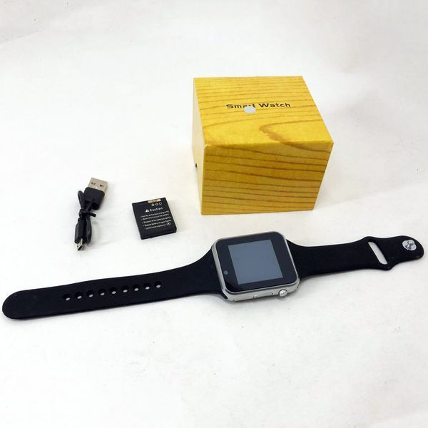 Смарт-часы Smart Watch A1 умные электронные со слотом под sim-карту + карту памяти micro-sd. Цвет: серебряный 00022419 фото
