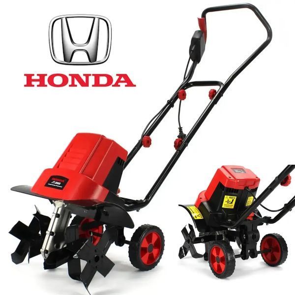Электрокультиватор с колесами Honda JT-2000 (2.0 кВт) Культиватор электрический Хонда 00013778 фото
