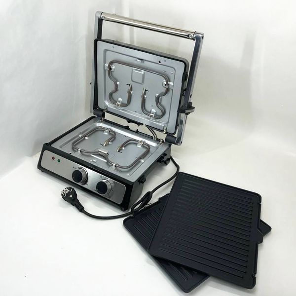 Контактний притискний електричний гриль Crownberg CB-1044 2000W 00019804 фото