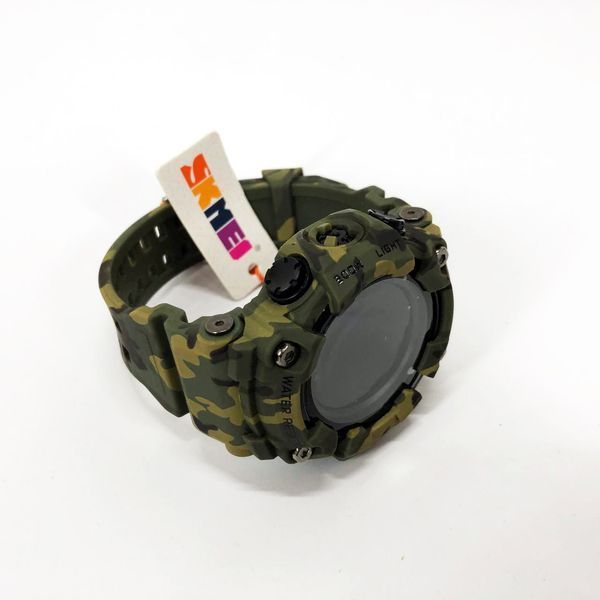 Годинник наручний чоловічий SKMEI 1968CMGN GREEN CAMO, водонепроникний чоловічий годинник. Колір: камуфляж 00022063 фото