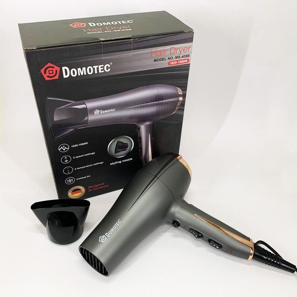Профессиональный фен для волос Domotec MS-409B 1980 Вт 00014969 фото