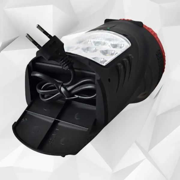Фонарь-прожектор аккумуляторный Wimpex WX-2827 ручной светодиодный 5W + 9 LED 00023125 фото