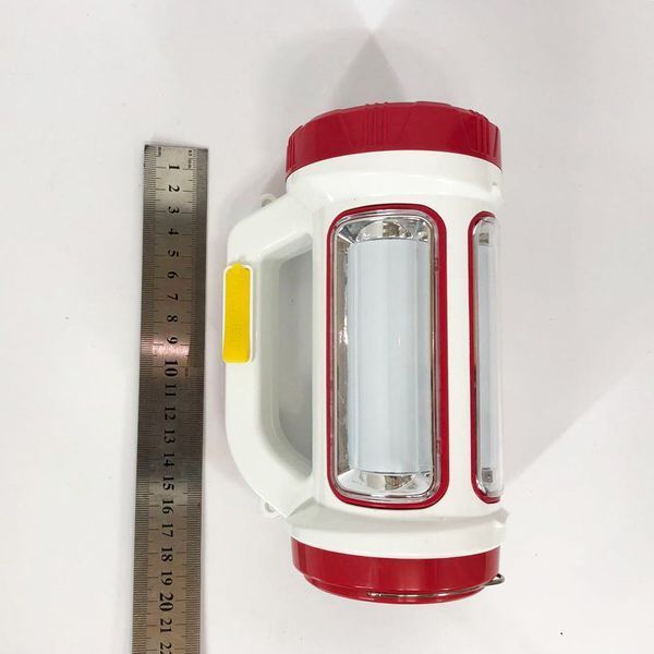 Ліхтар кемпінговий з сонячною панеллю 5158-LED-COB power bank, кемпінговий ліхтар-лампа. Колір: червоний 00022919 фото