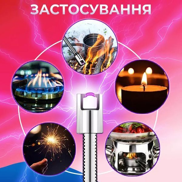 Зажигалка электрическая BBQ Lighter импульсная плазменная ветрозащитная USB зажигалка для газовой плиты 00023407 фото