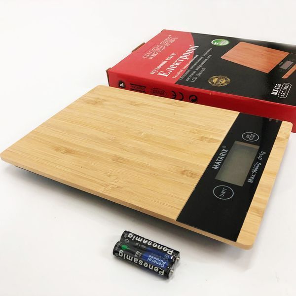 Весы кухонные MATARIX MX-406 5кг Wood, Кухонные весы для приготовления блюд, Весы для домашней кухни 00018634 фото