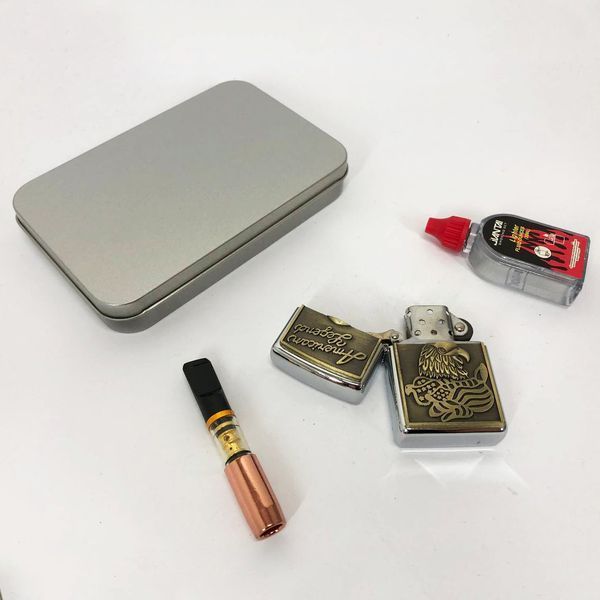 Зажигалка бензиновая в подарочной коробке N3, сувенир зажигалка, зажигалки подарки для мужчин 00022990 фото