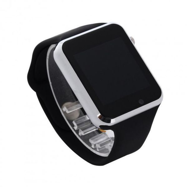Смарт-часы Smart Watch A1 умные электронные со слотом под sim-карту + карту памяти micro-sd. Цвет: серебряный 00022419 фото