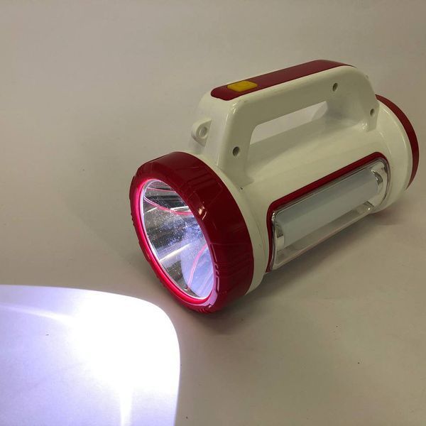 Ліхтар кемпінговий з сонячною панеллю 5158-LED-COB power bank, кемпінговий ліхтар-лампа. Колір: червоний 00022919 фото